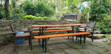 Load image into Gallery viewer, Authentic Vintage Oktoberfest Beer Garden Table and Bench Set