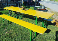 Load image into Gallery viewer, Authentic Vintage Oktoberfest Beer Garden Table and Bench Set