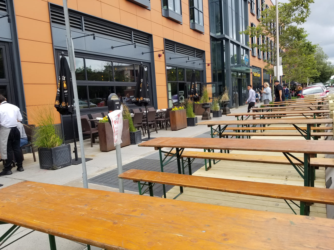 Vintage German Beer Garden Tables and Benches