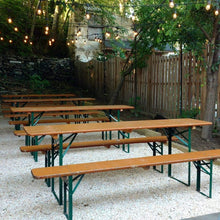 Load image into Gallery viewer, Vintage Beer Garden Table Set Oktoberfest Biergarten Outdoor Dining Patio
